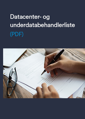 Datacenter- og underdatabehandlerliste