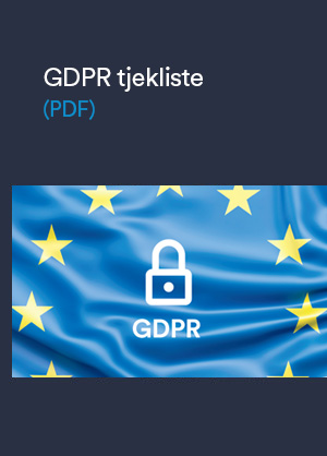 GDPR tjekliste